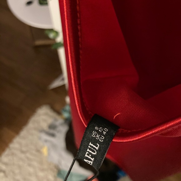 silk red minidress - Picture 3 of 3